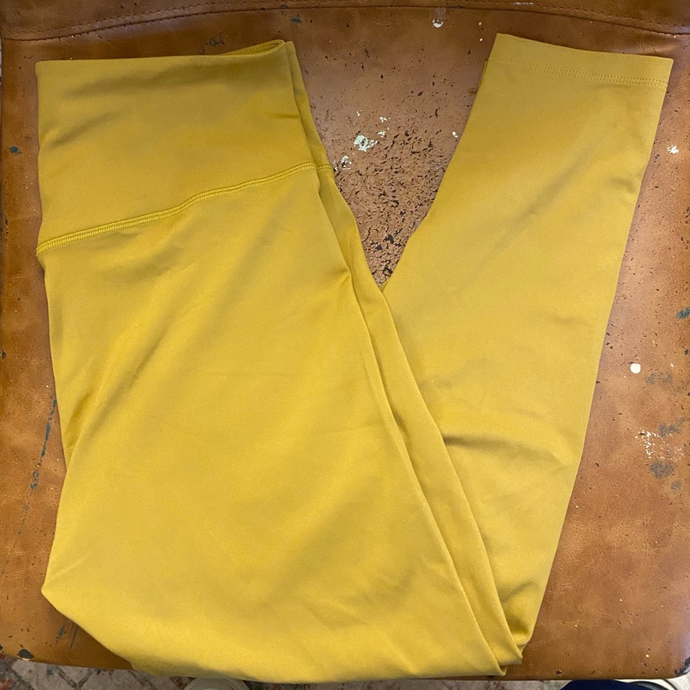 Girlfriend Collective Gold Leggings